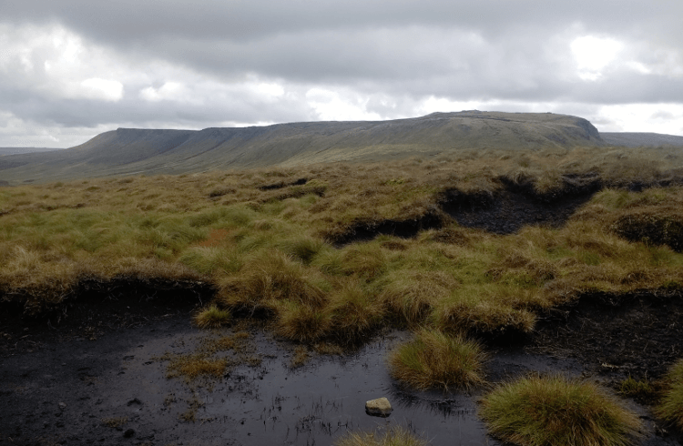 Kinder Scout Plateau in the distance